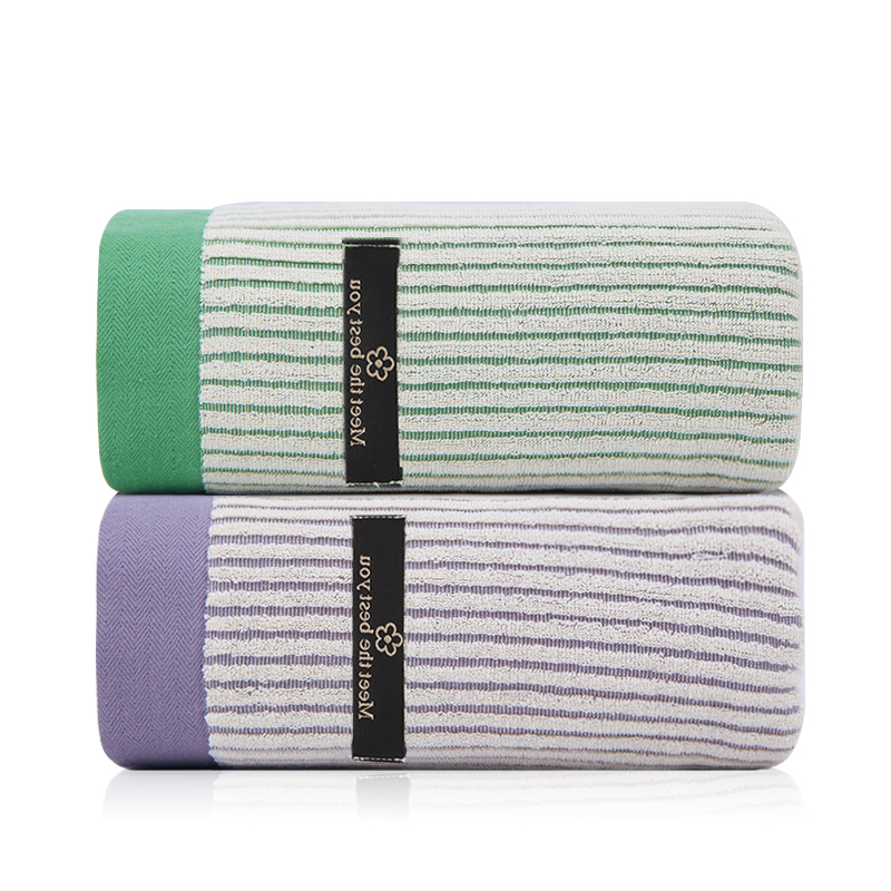 Colorful pure cotton bath towel couple set