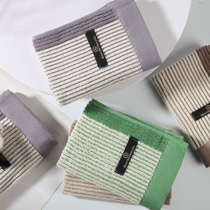 3-piece set of Yantiao pure cotton large square scarves