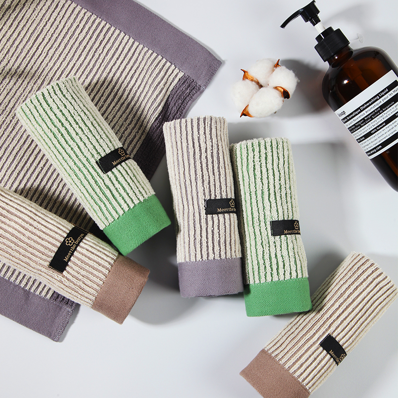 3-piece set of Yantiao pure cotton large square scarves