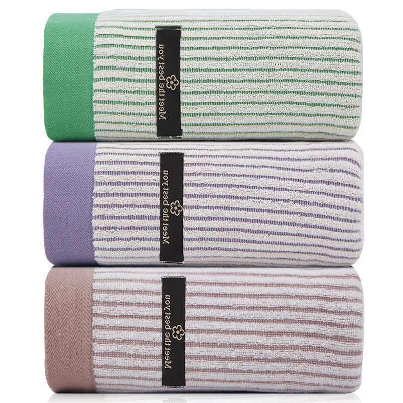 Colorful pure cotton bath towel couple set