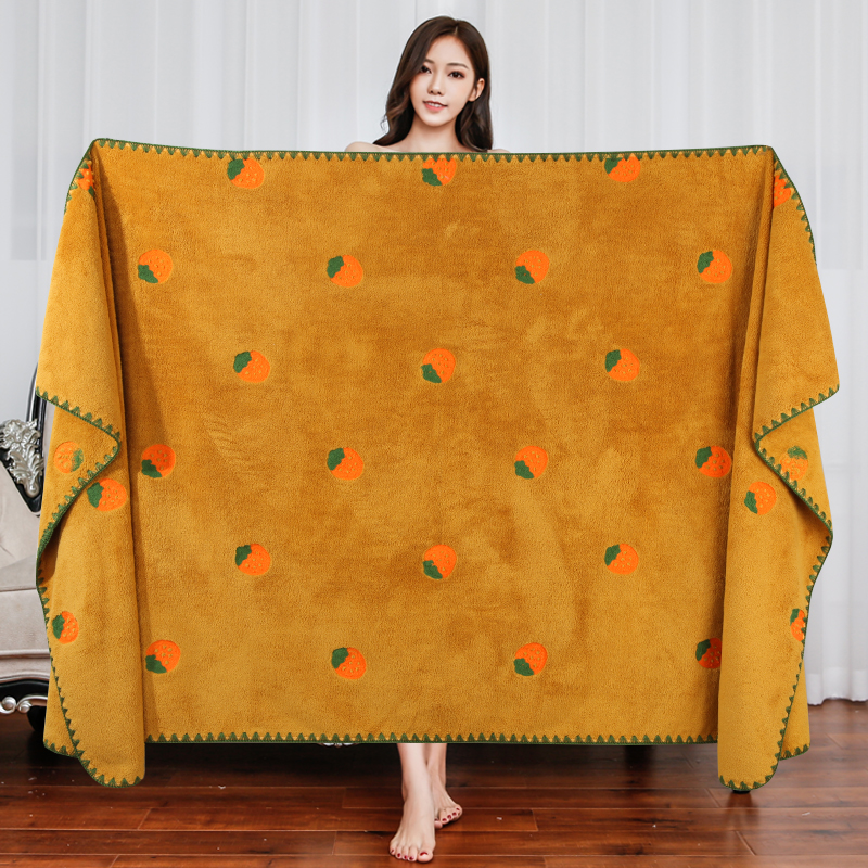 Strawberry series bath towel, soft and absorbent