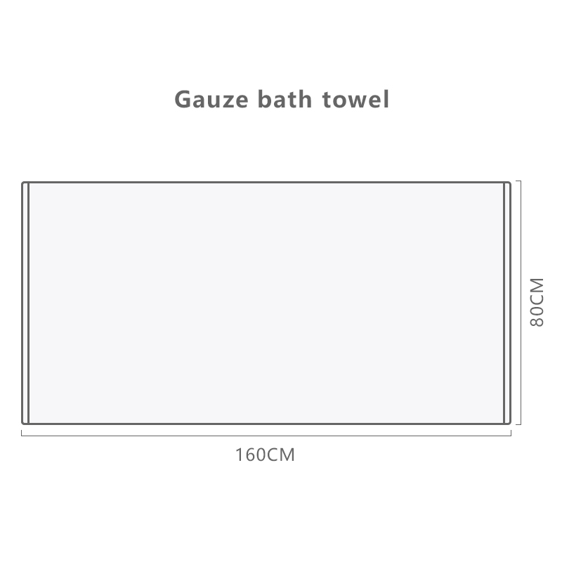 Gauze bath towel household pure cotton absorbent