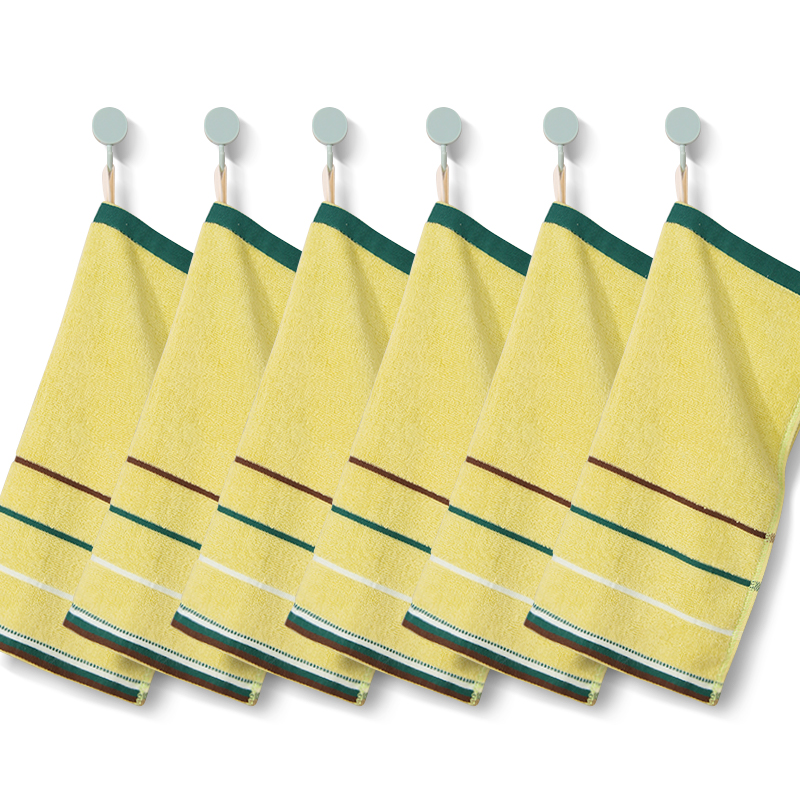 Pure cotton square scarves, set of 6, youthful style