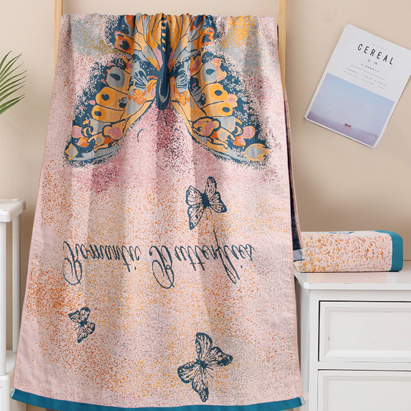 Gauze bath towel household pure cotton absorbent