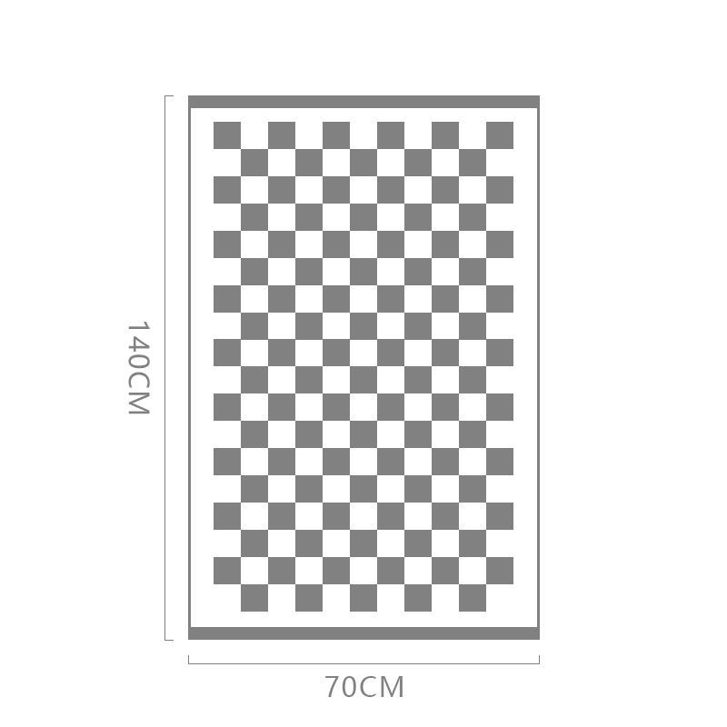 Checkerboard bath towel