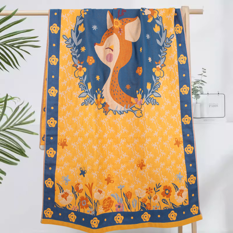 Water absorbing quick drying children's cartoon cute bath towel for women's new style