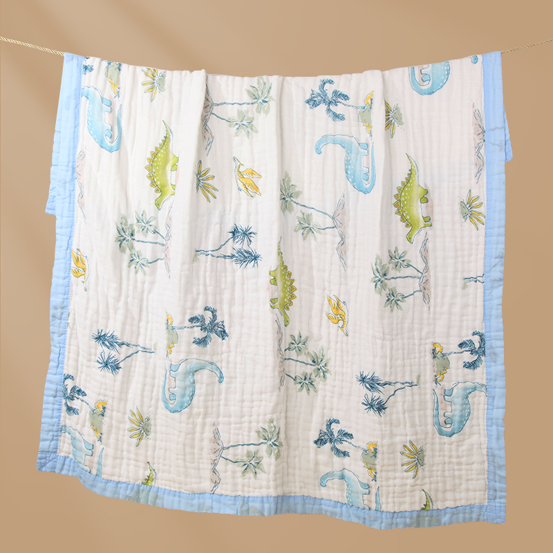 Soft absorbent dinosaur towel