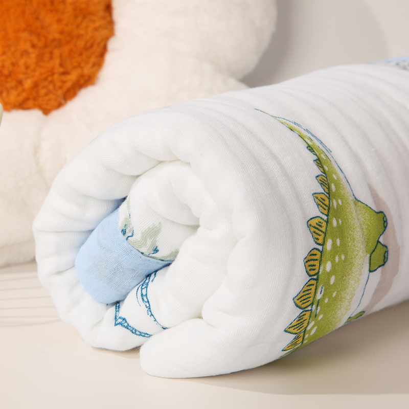 Soft absorbent dinosaur towel