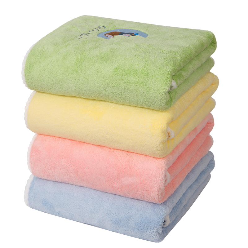 Absorbent bath towel, soft and skin-friendly