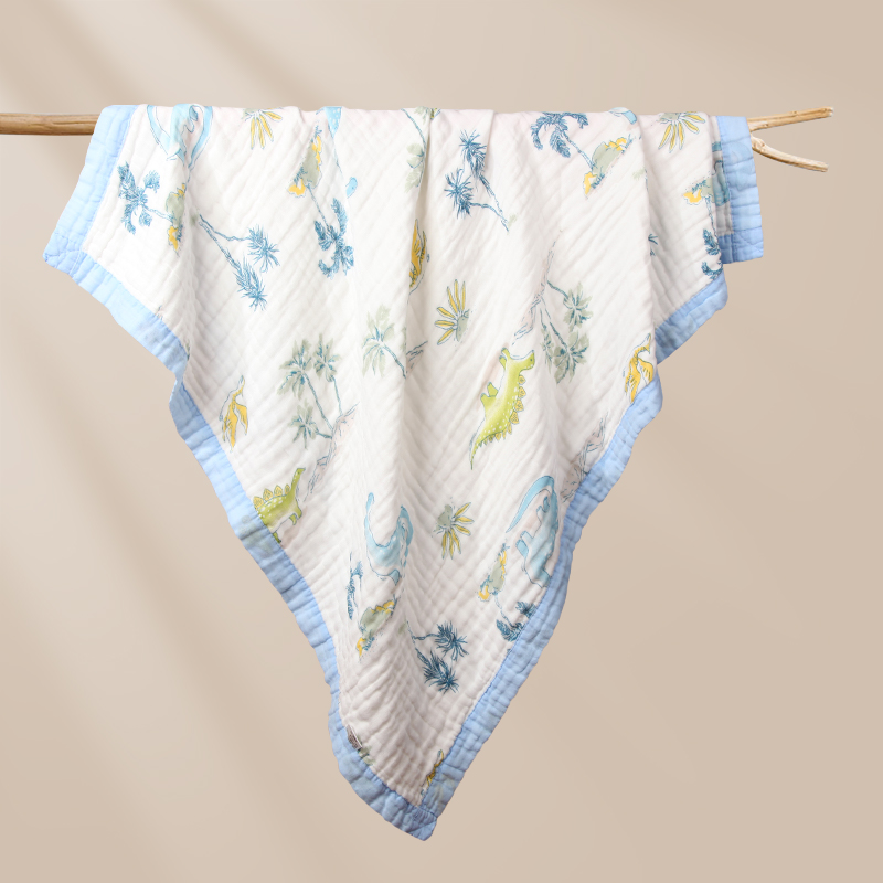 Soft absorbent dinosaur towel