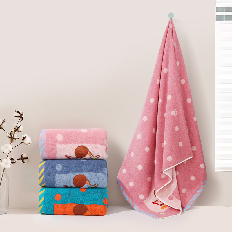 Pure cotton bath towel for home use, extra thick, quick-drying, absorbent and soft