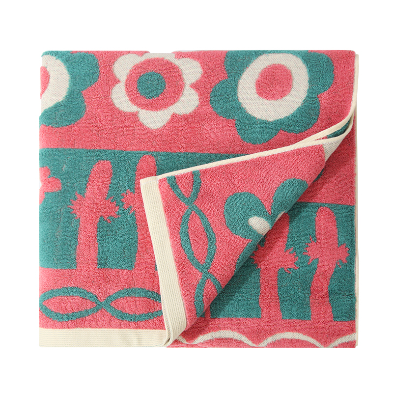 Pure cotton bath towel new absorbent and not easy to shed