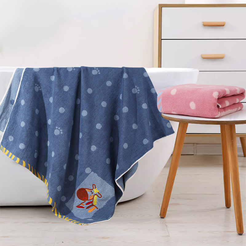 Pure cotton bath towel for home use, extra thick, quick-drying, absorbent and soft