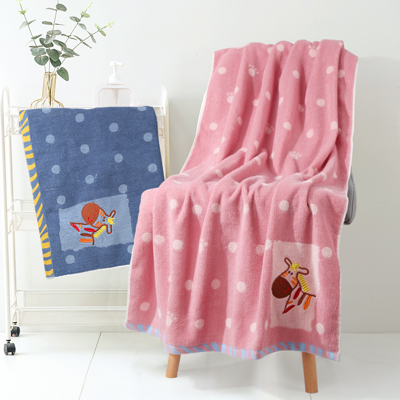 Pure cotton bath towel for home use, extra thick, quick-drying, absorbent and soft