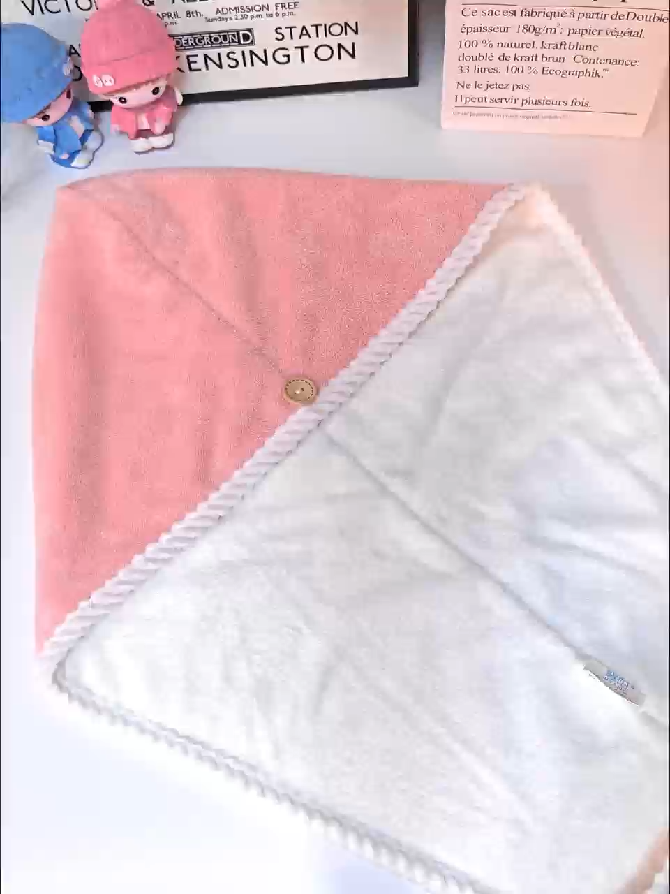 New thickened hair drying cap with super absorbent and quick-drying features