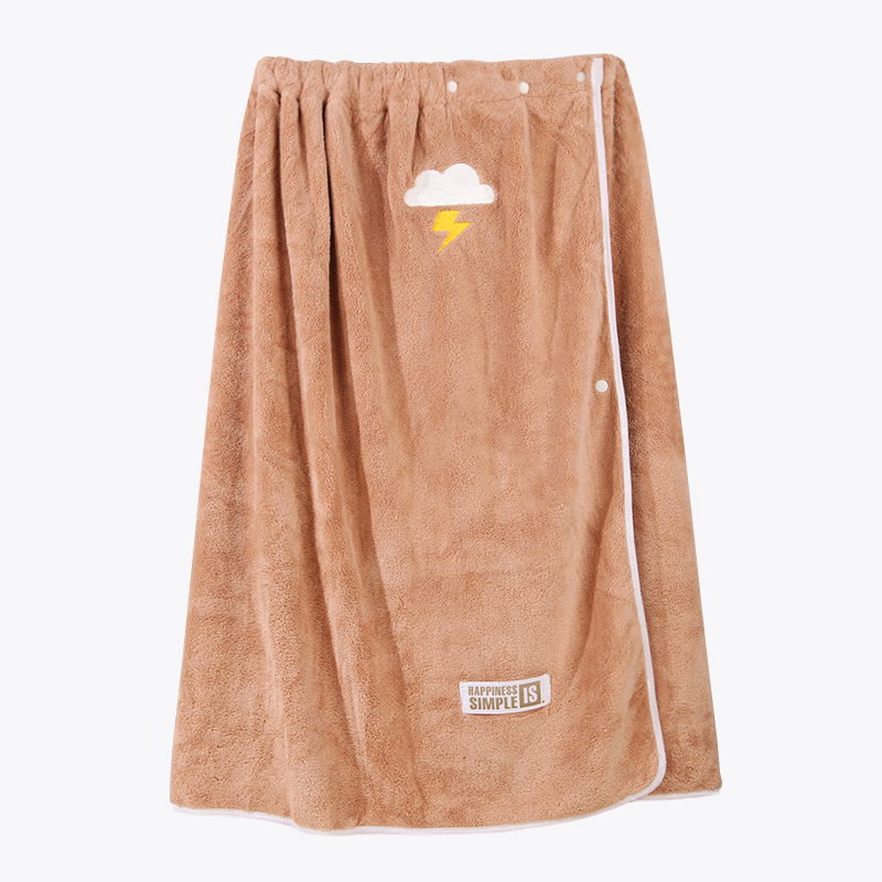 Wearable bath towel women's strapless bath skirt for home use