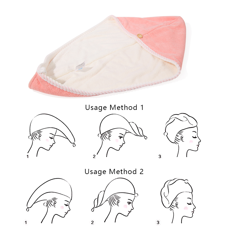 New thickened hair drying cap with super absorbent and quick-drying features