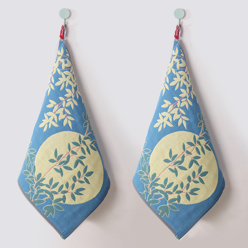 2-pack pure cotton face gauze towels for household use