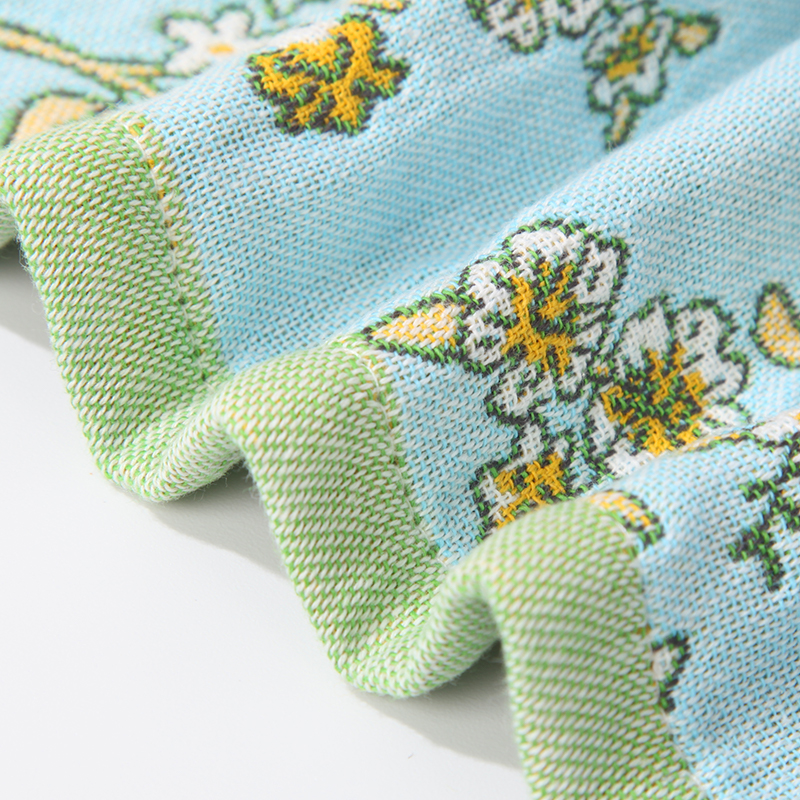 2-pack pure cotton face gauze towels for household use