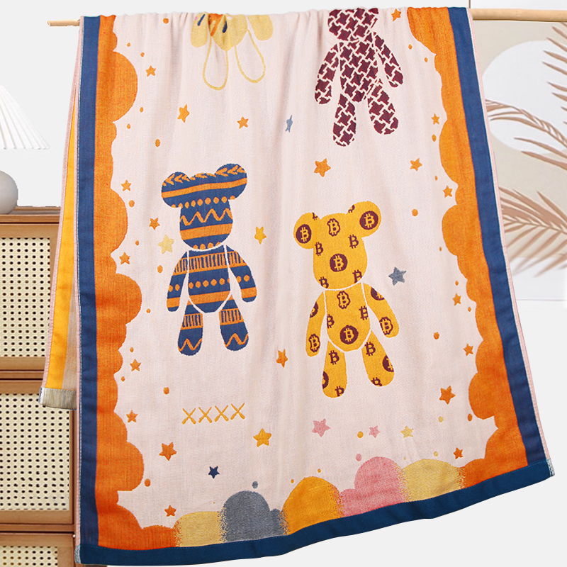 Cute cartoon absorbent bath towel