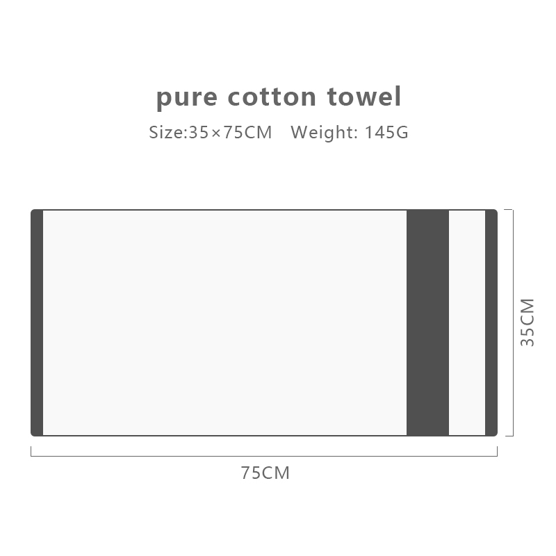Men's face towel pure cotton high-quality for home facial use