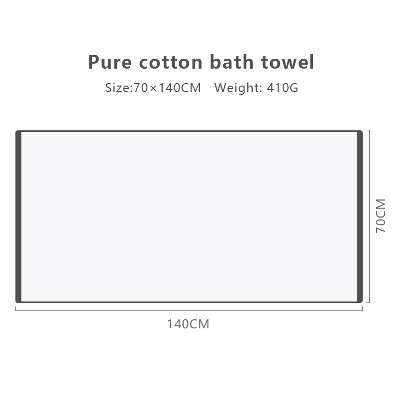 New all-cotton adult bath towel that doesn't shed