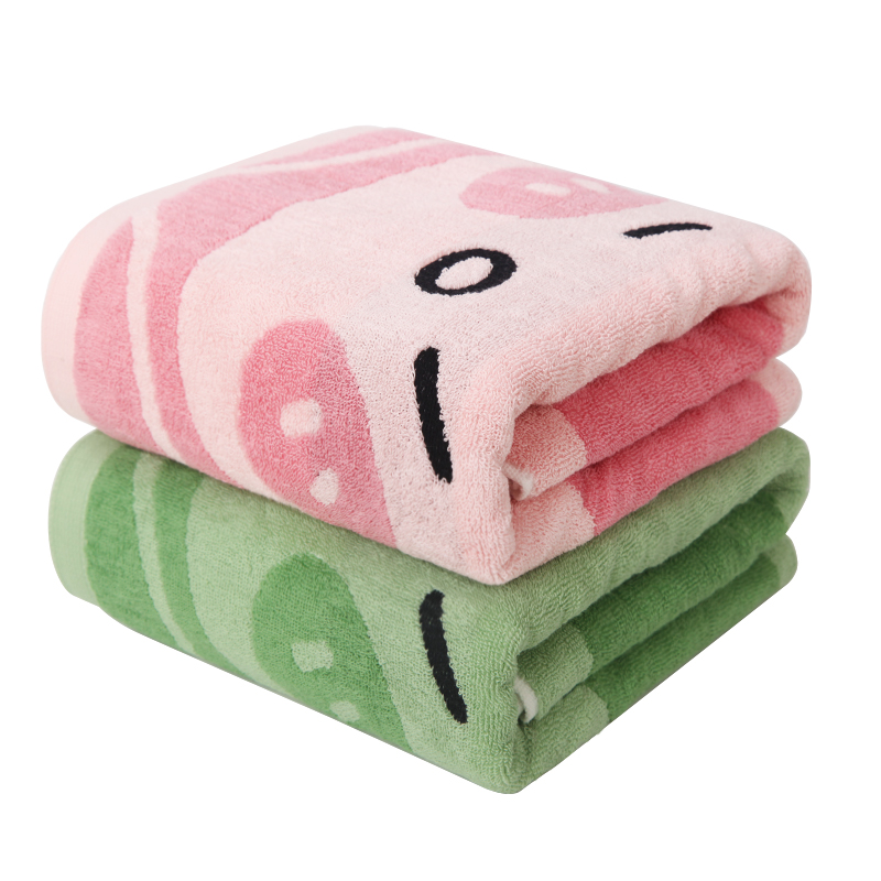 New all-cotton adult bath towel that doesn't shed