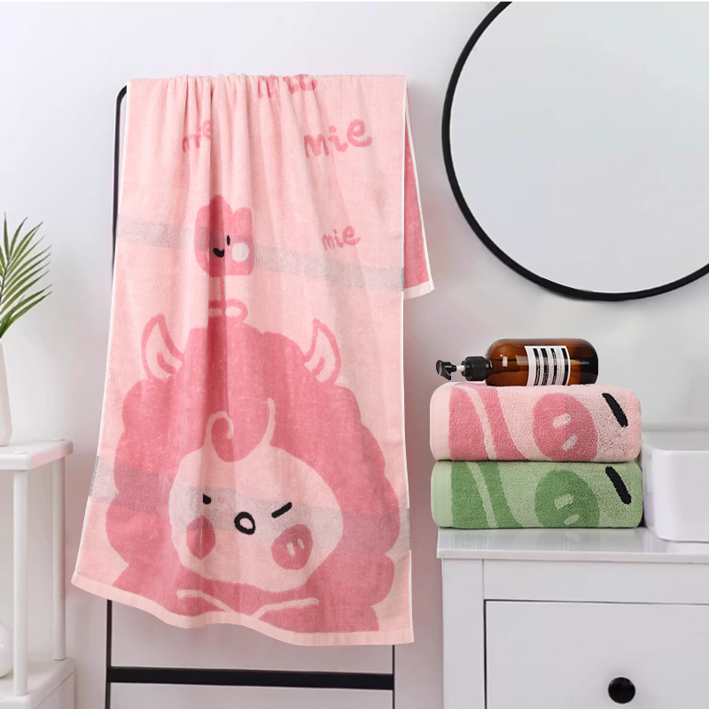 New all-cotton adult bath towel that doesn't shed