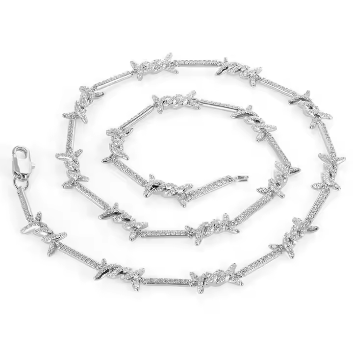 Personalized 2.5mm Brass Micro-Infused Zircon Necklace