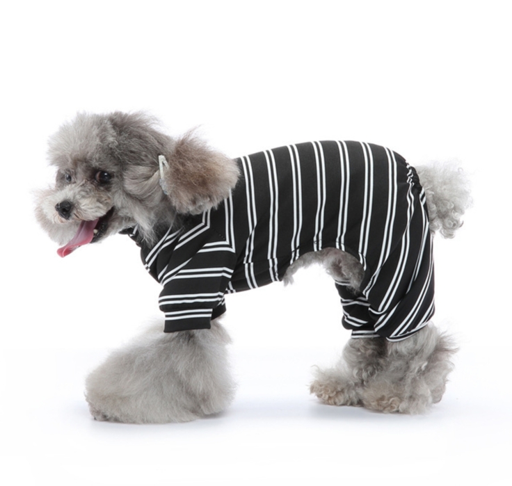 Pet Rompers Striped Cat Loungewear Sleepwear