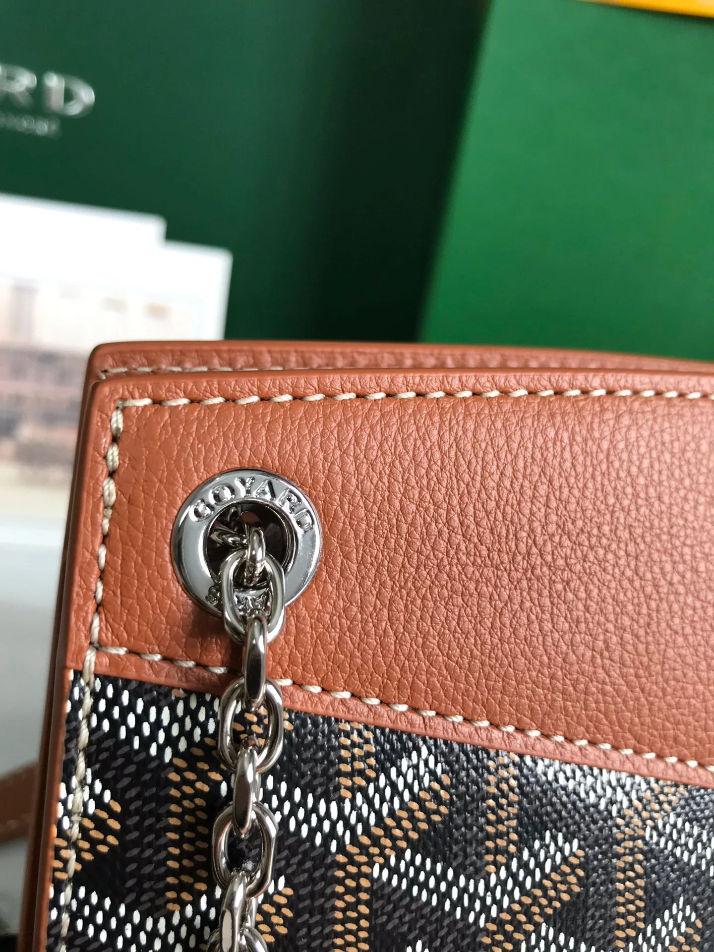 Dark Brown Calfskin Structured Mini Bag