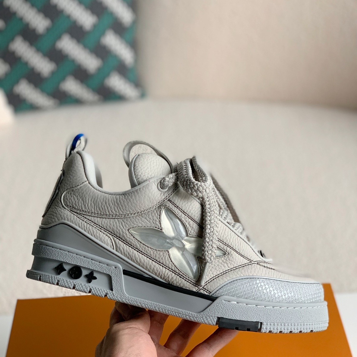 Skate Sneaker en gris Hombre