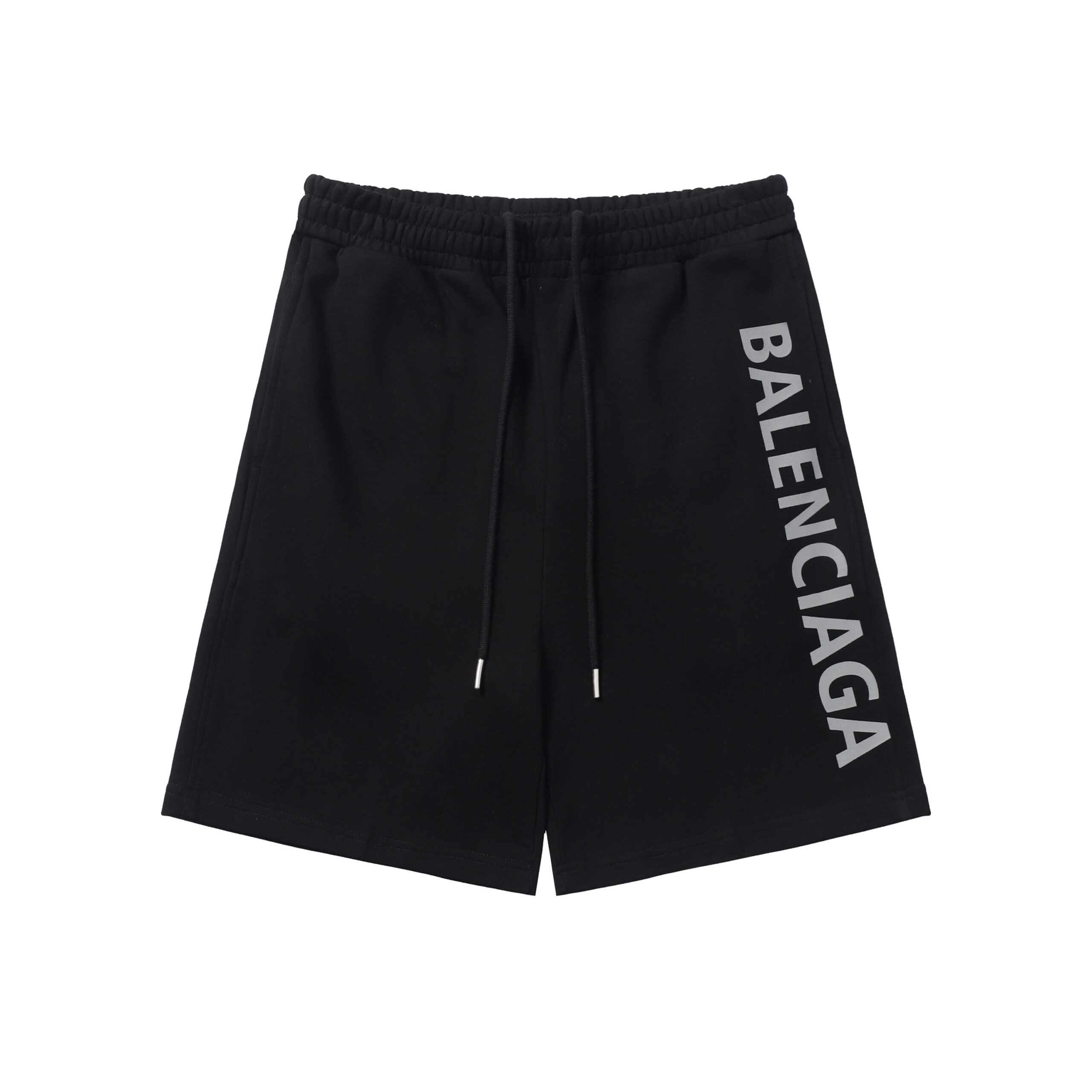Reflective Lettering Print Shorts