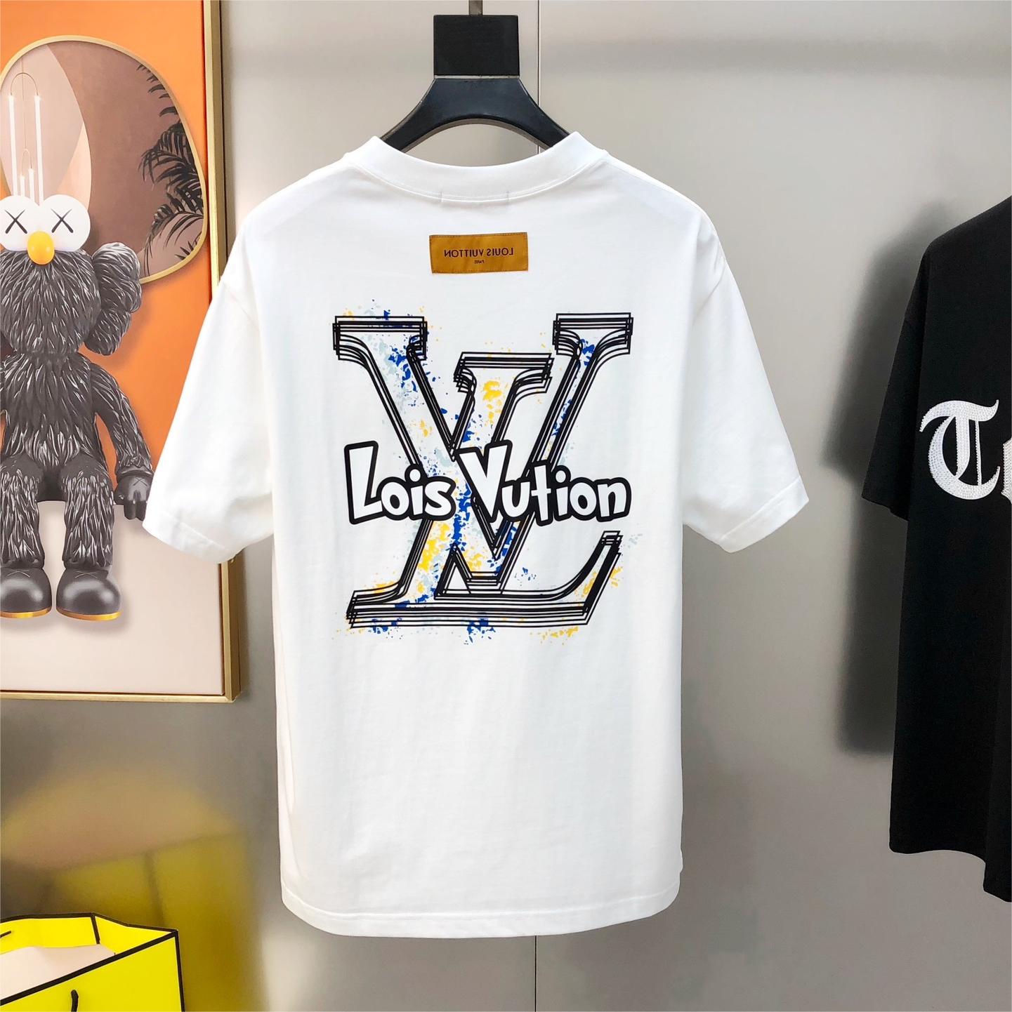 Rubber Printed Letter T-Shirt