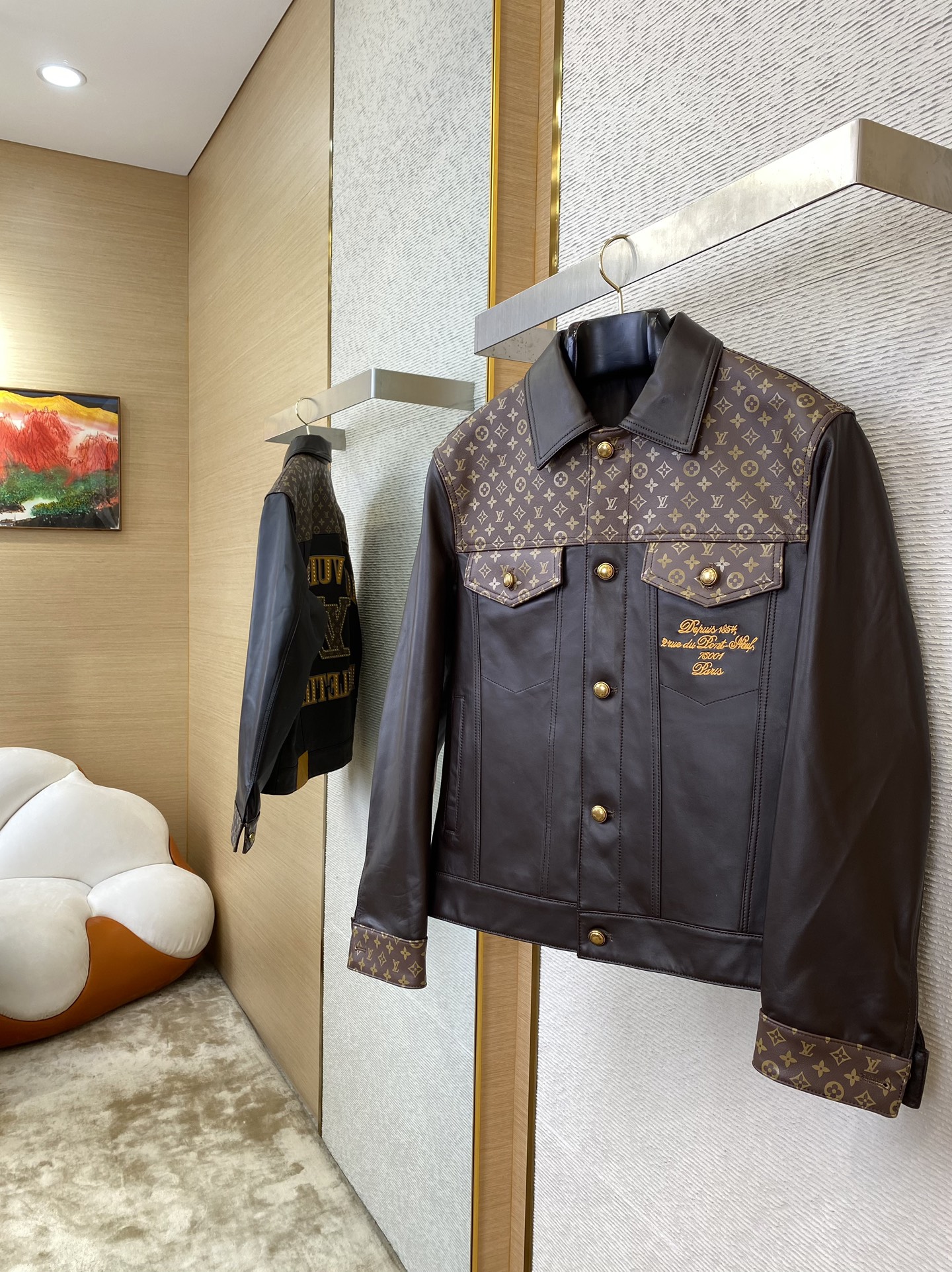 Monogram Leather Jacket