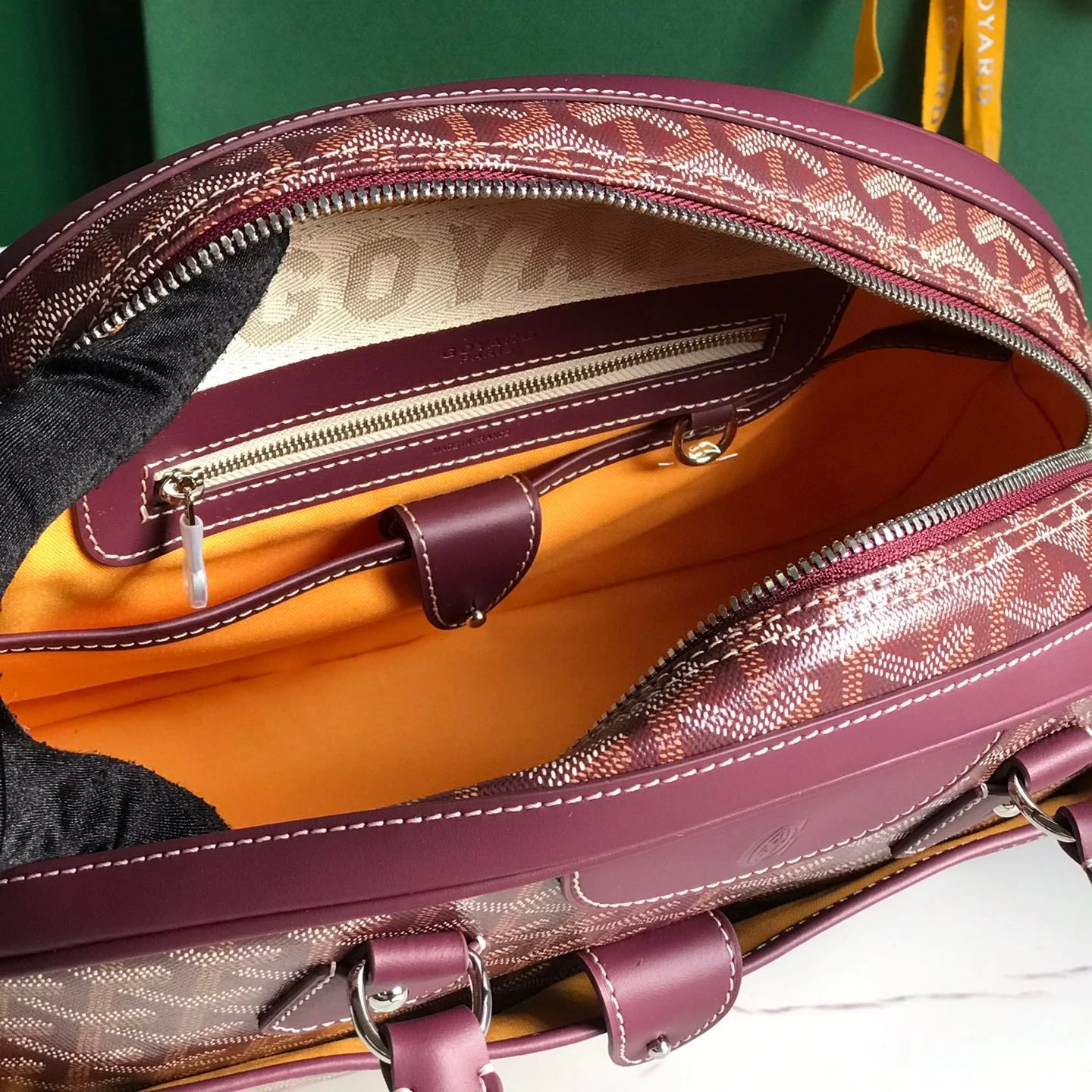 Burgundy Calfskin Handbag