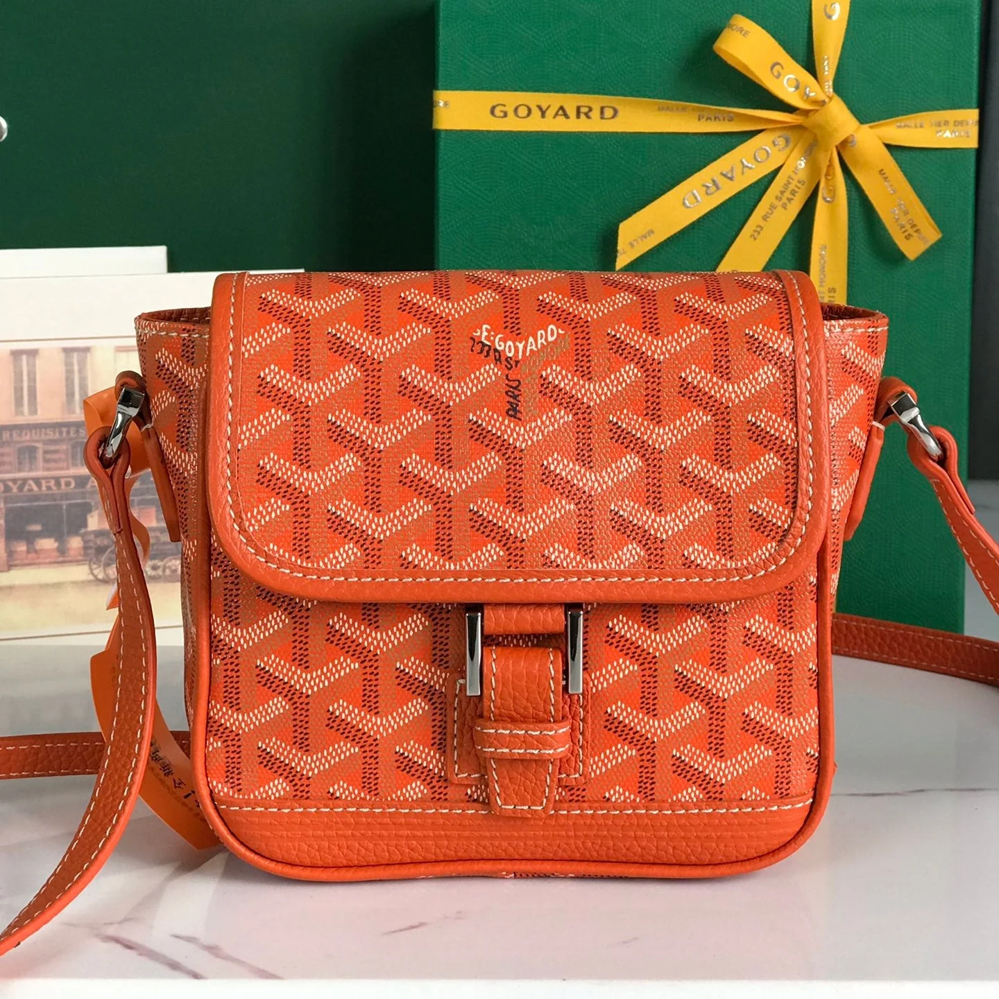 Orange legant Canvas and Lambskin