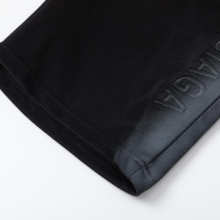 Inkjet Side Gradient Distressed Shorts