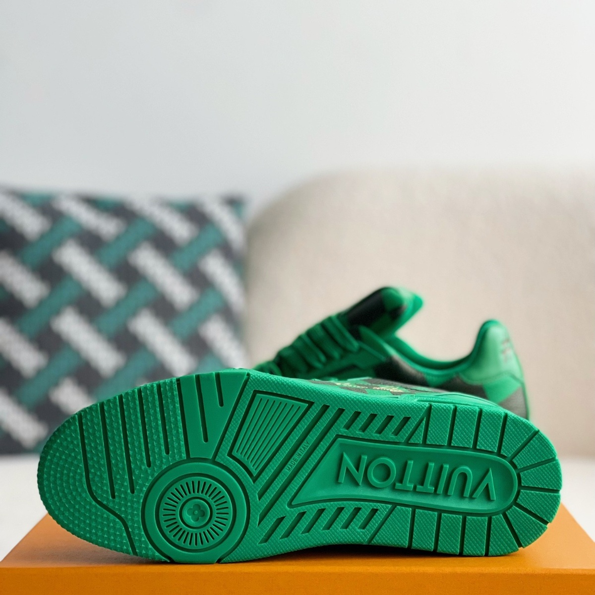 Trainer Sneaker Damier Pop Green