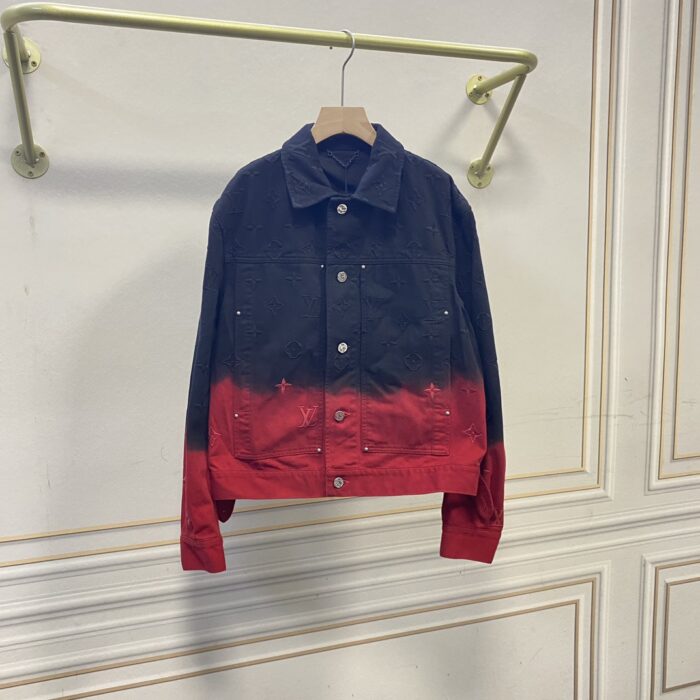 Volcanic Red Matching Denim Jacket