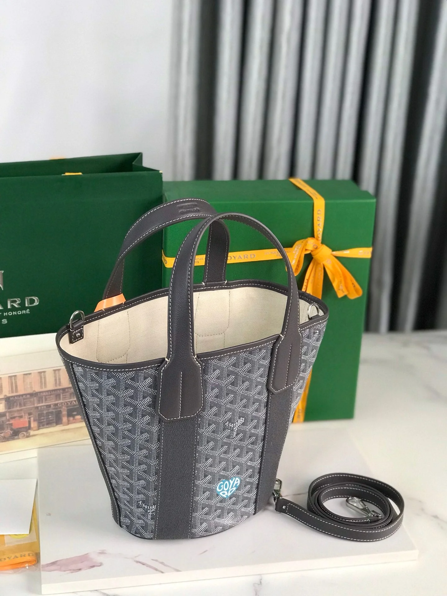 Smallin Gray Canvas And Lambskin