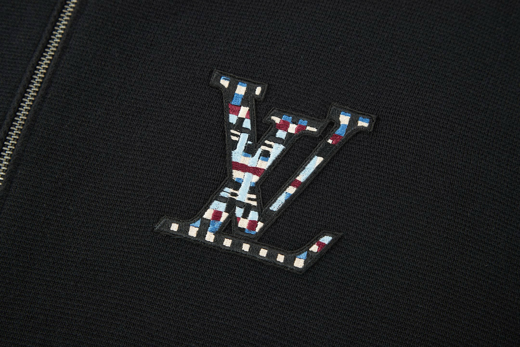 Knitted zip-up jacket