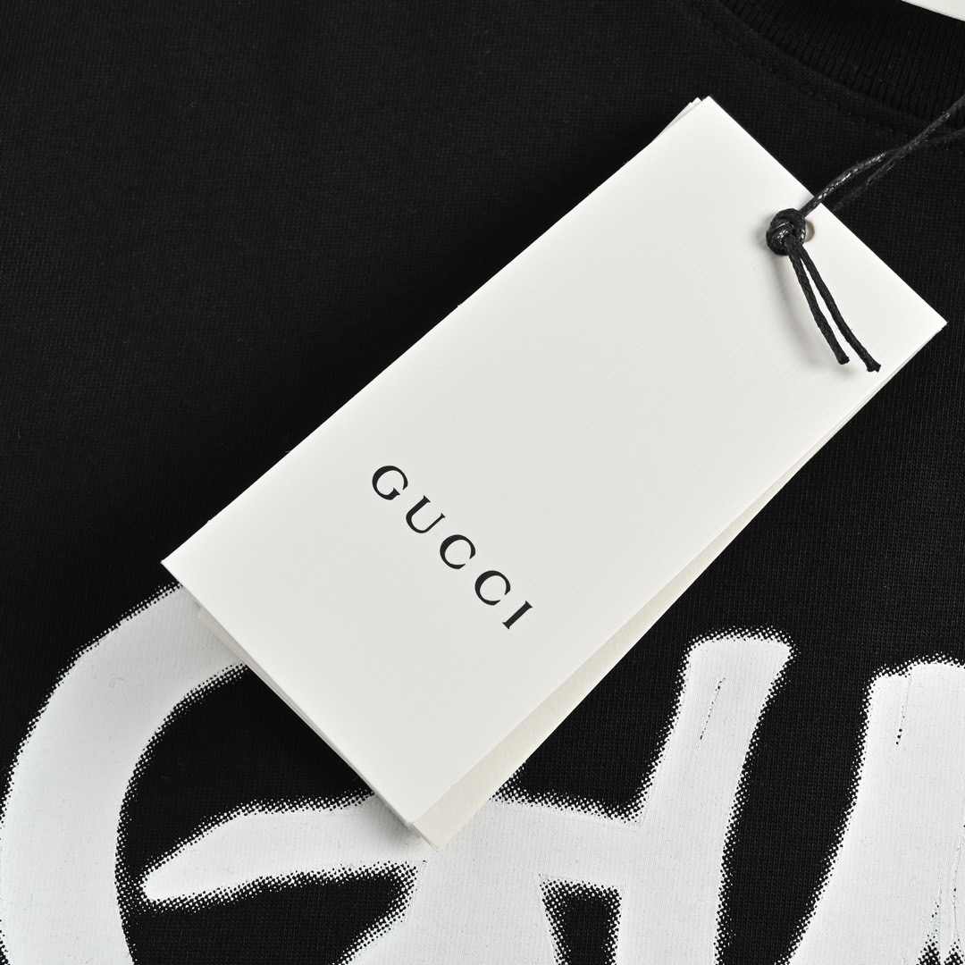 23SS Graffiti Letter Print Short Sleeve T-shirt