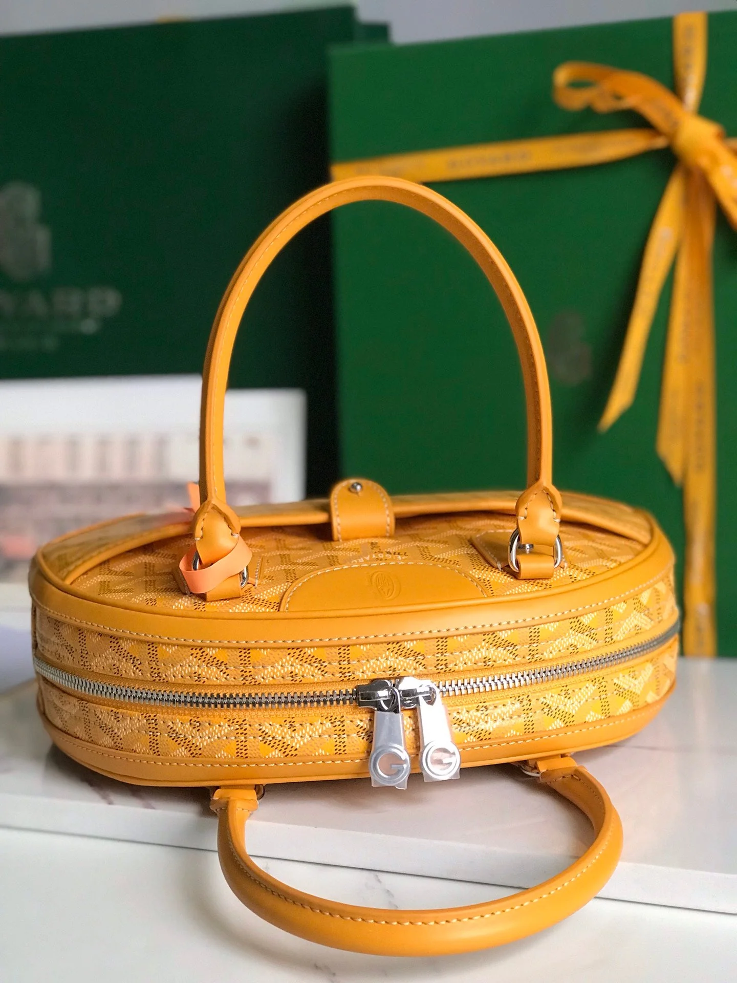 Yellow Canvas Mini Bag
