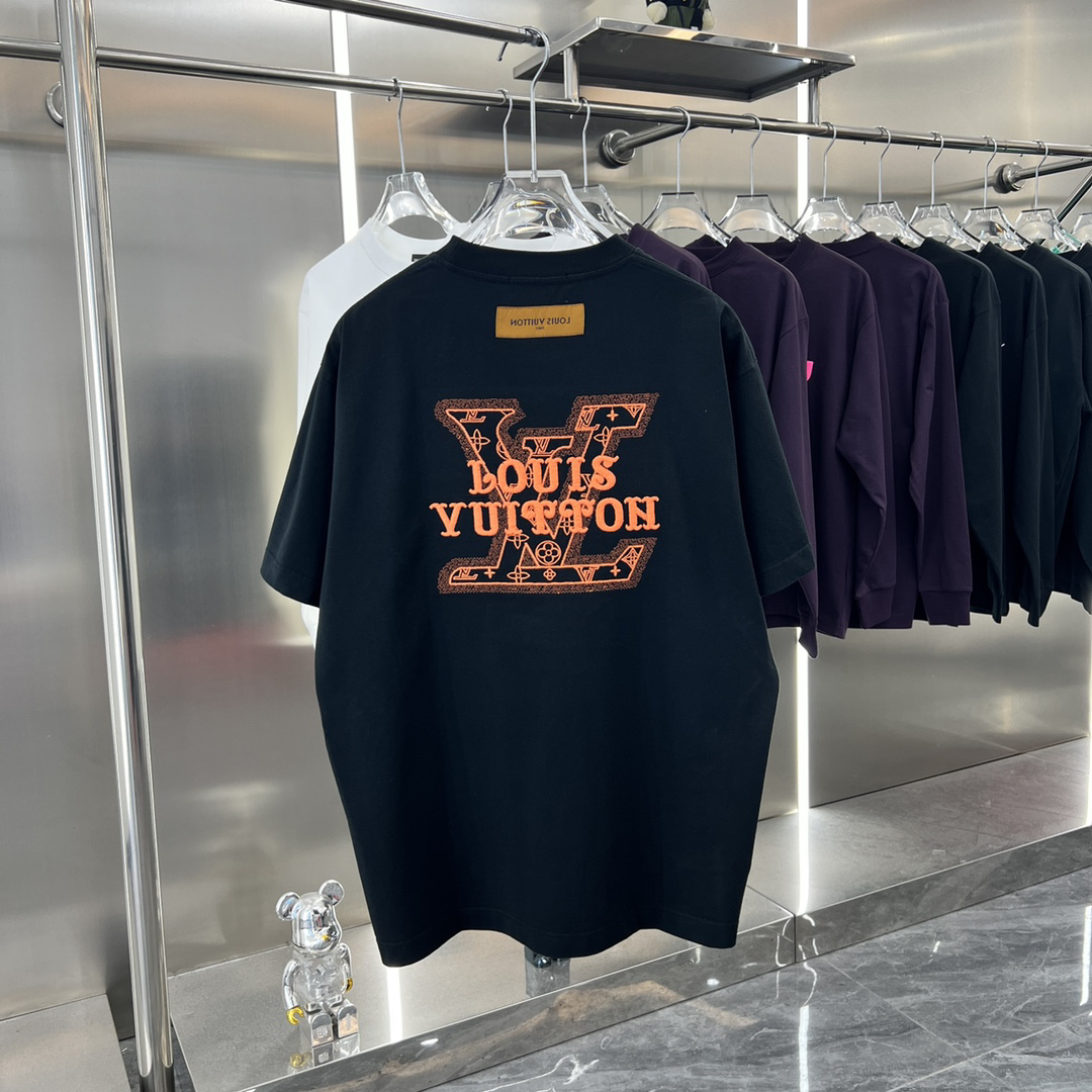 Summer embroidered short-sleeved T-shirt