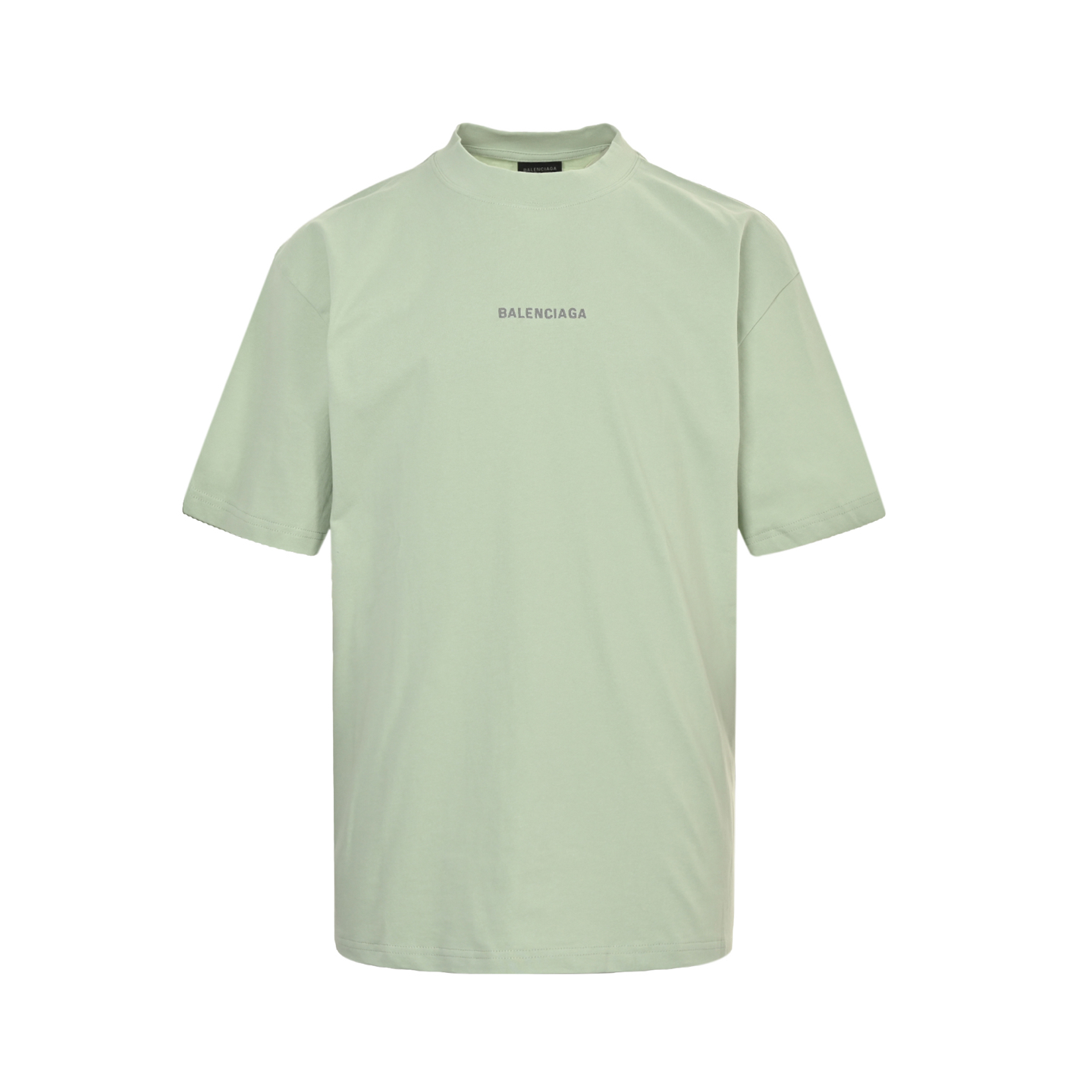 Lettering embroidered short-sleeved T-shirt