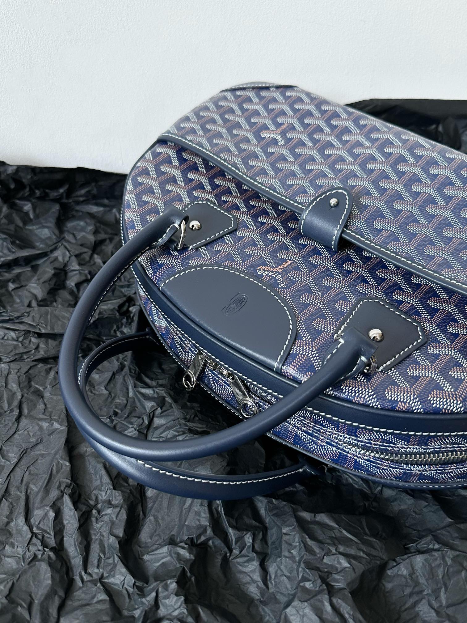 Medium Navy Blue Canvas Bowling Ball