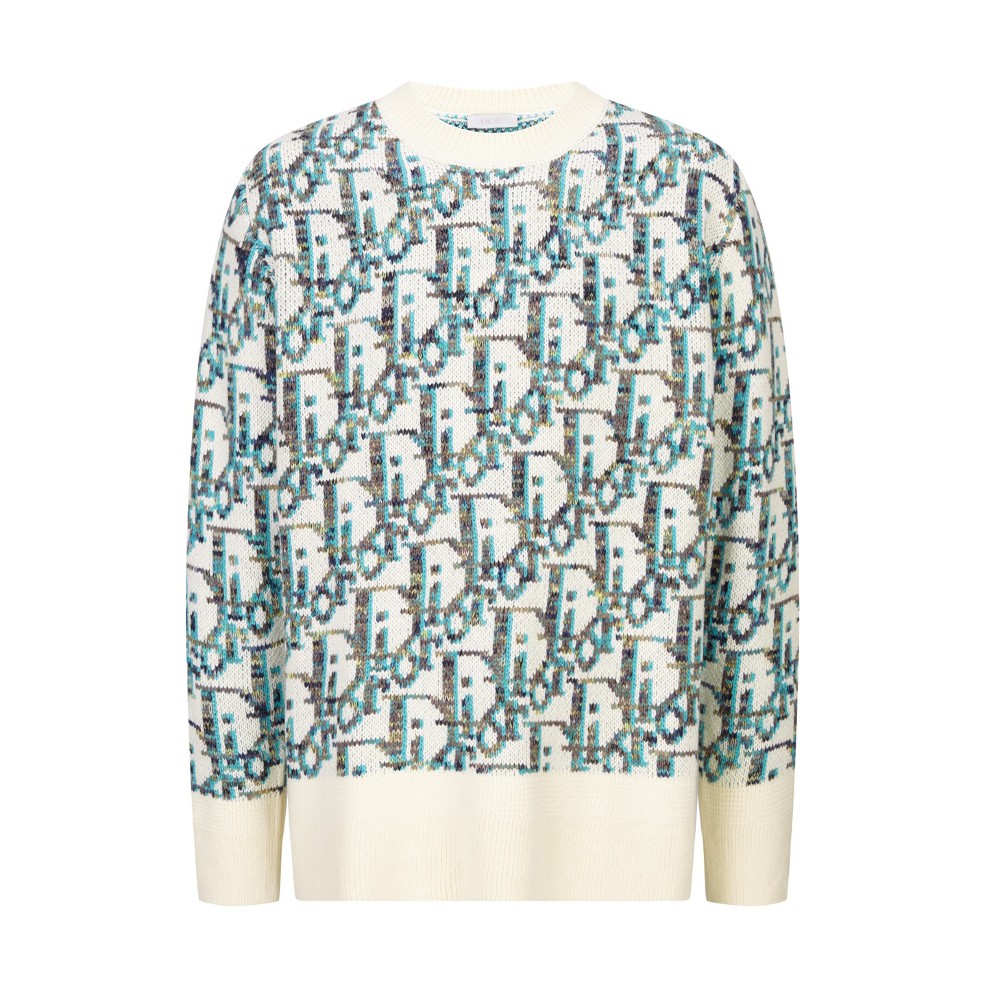 All over print crew neck sweater
