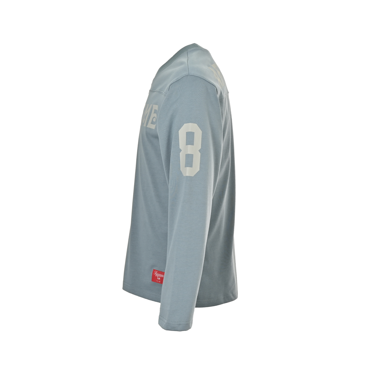 American No.8 Sanskrit Font Print Long Sleeve T-Shirt