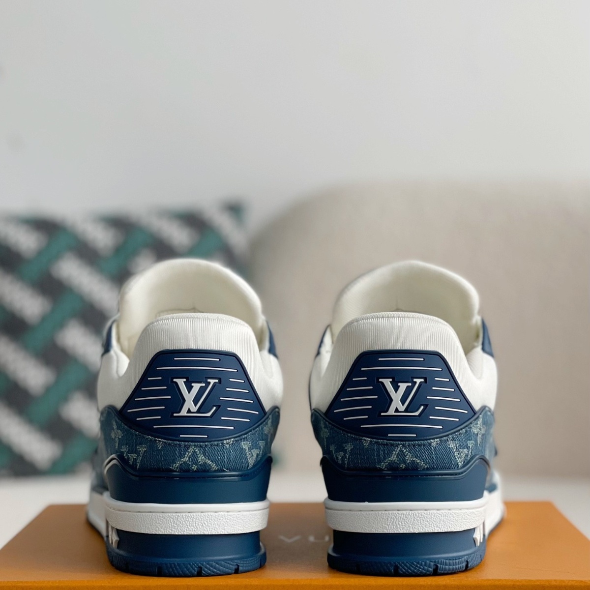 Monogram Blue Denim Sneaker